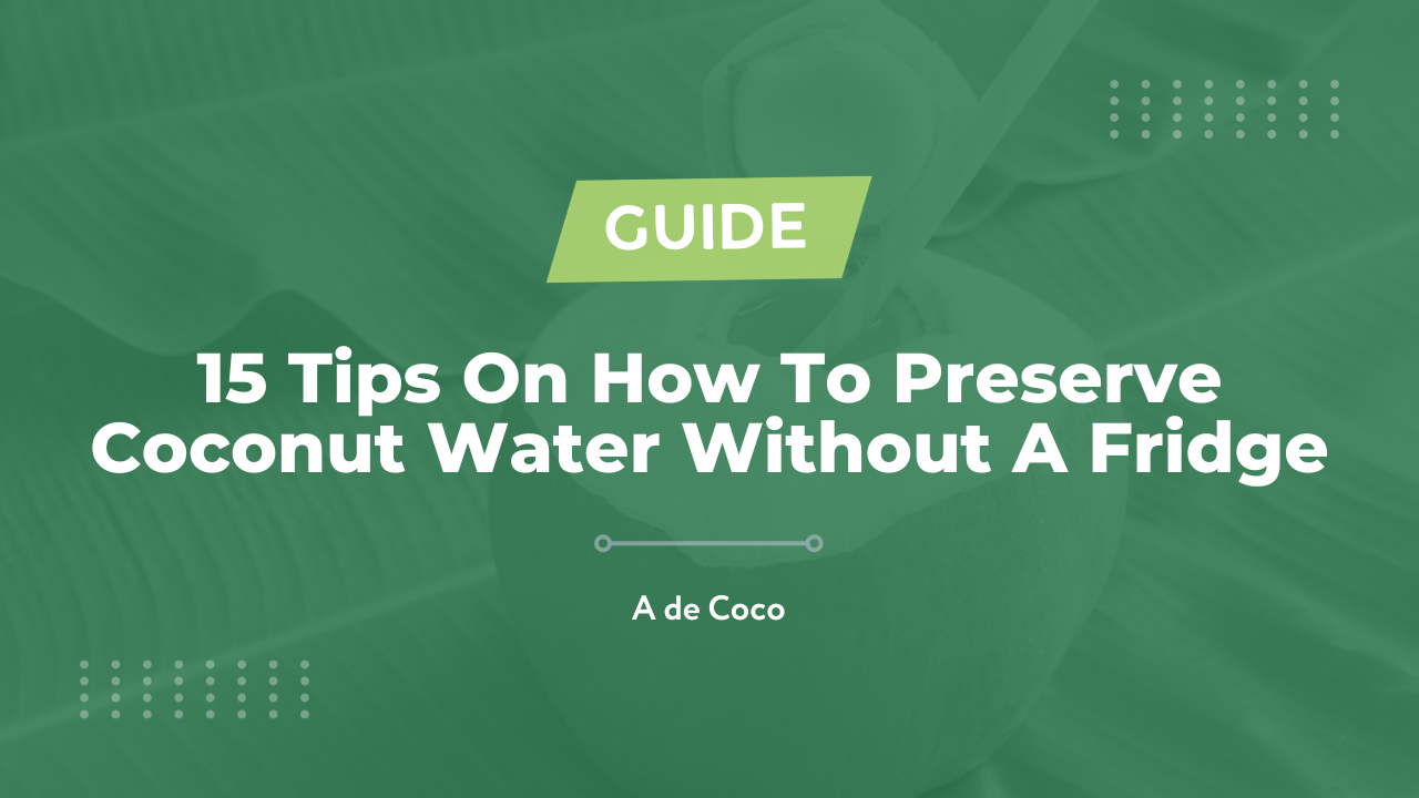 You are currently viewing 15 Tips On How To Preserve Coconut Water Without A Fridge